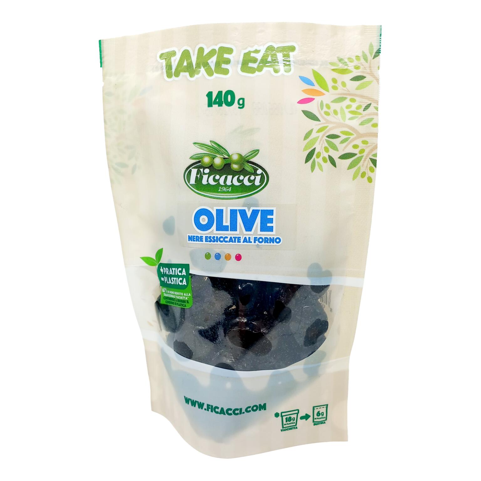 Olive nere essiccate al forno 140g