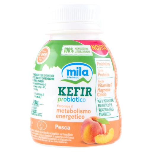 Kefir drink probiotico Pesca supporta il metabolismo energetico 180g Mila