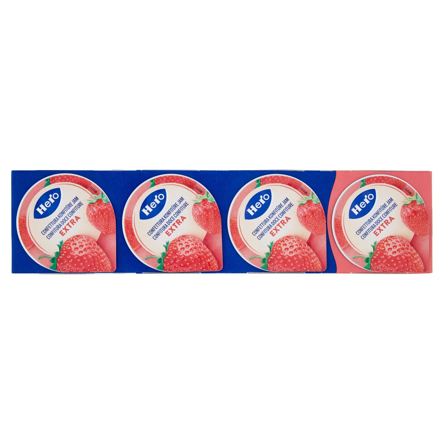 Confettura poker gusto fragola 4x25g Hero