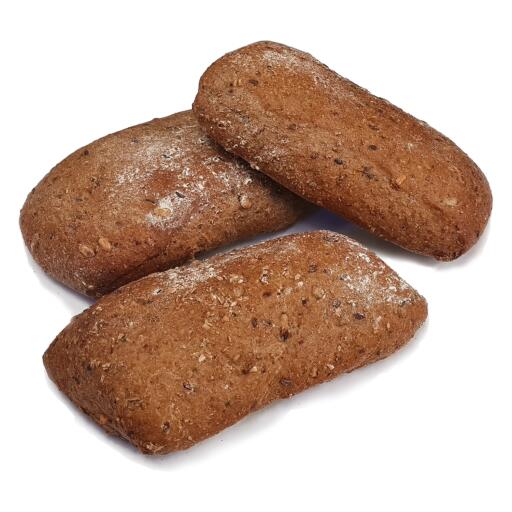 Pane nero alla segale e semi di lino