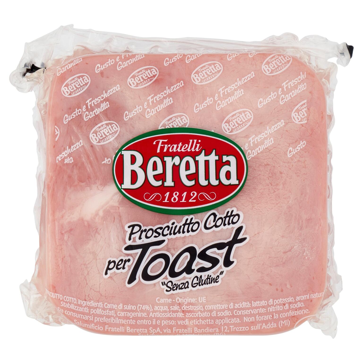 Prosciutto cotto per toast 400g Fratelli Beretta
