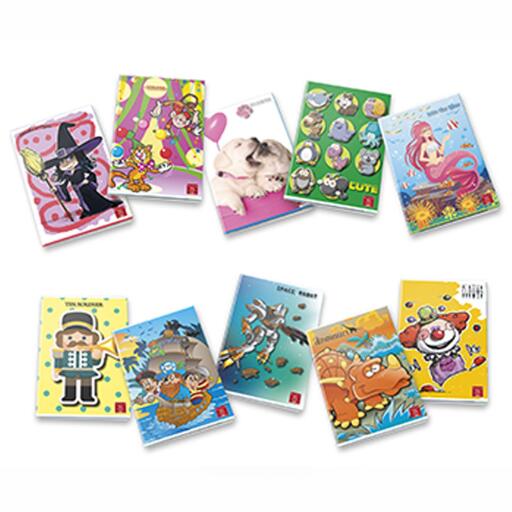 Quaderno maxi bambini OQ 40fogli 80g 5 pezzi Pigna colori assortiti