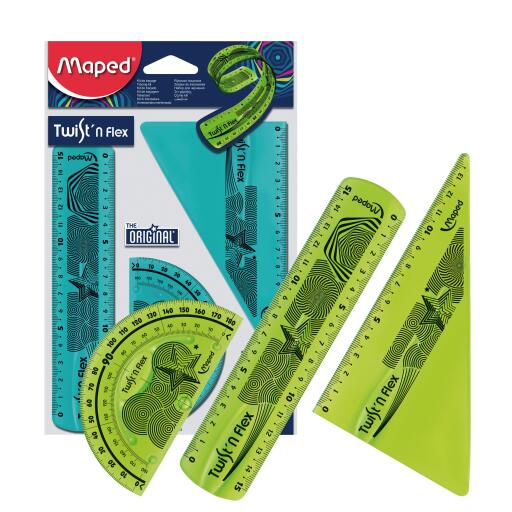 Kit da disegno twist'n flex Maped 3 pezzi colori assortiti