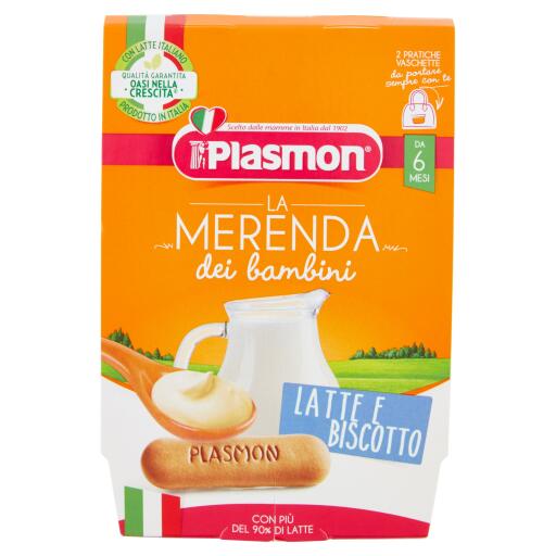 Omogeneizzati Latte/Biscotti 2x120g Plasmon