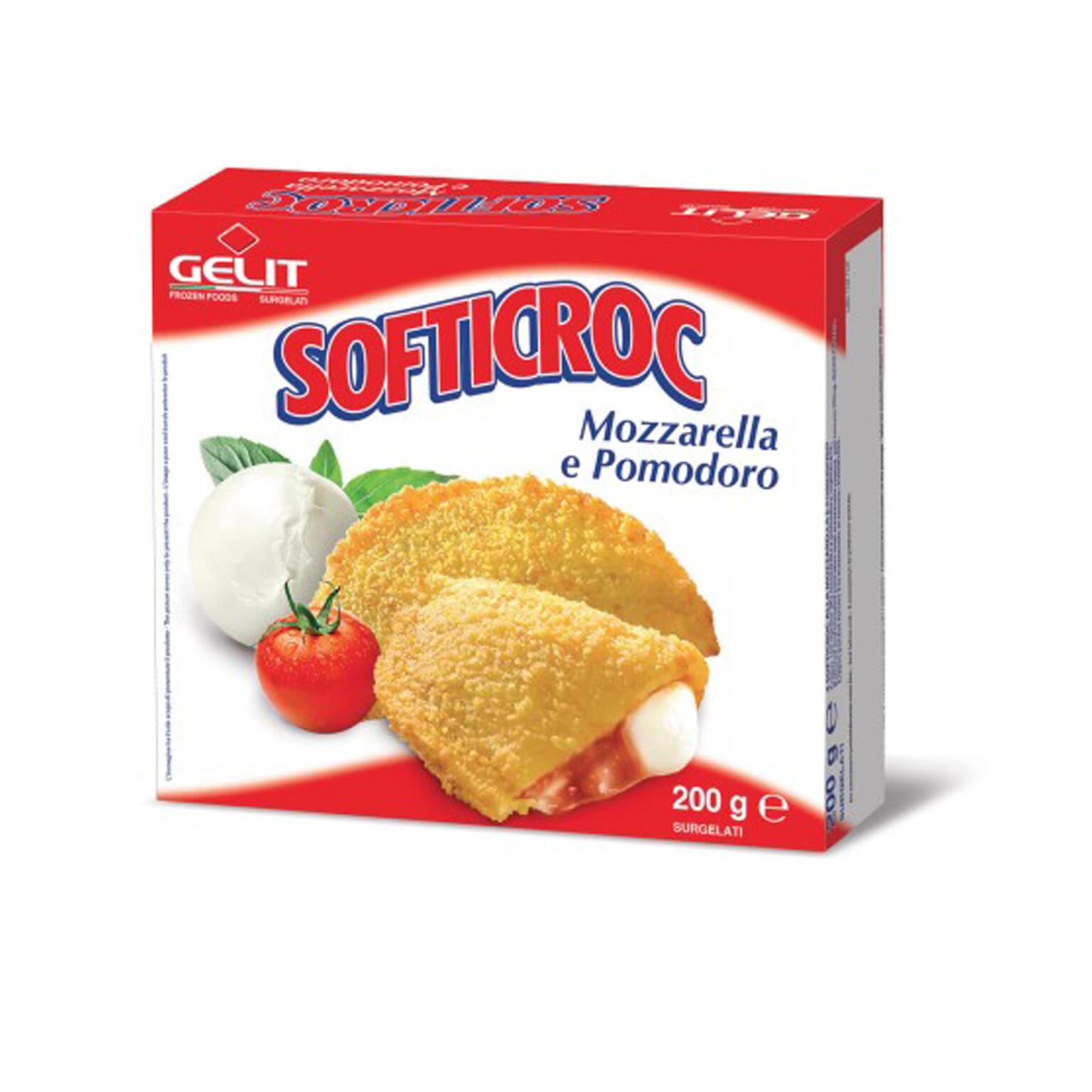 Softicroc mozzarella e pomodoro 200g Gelit