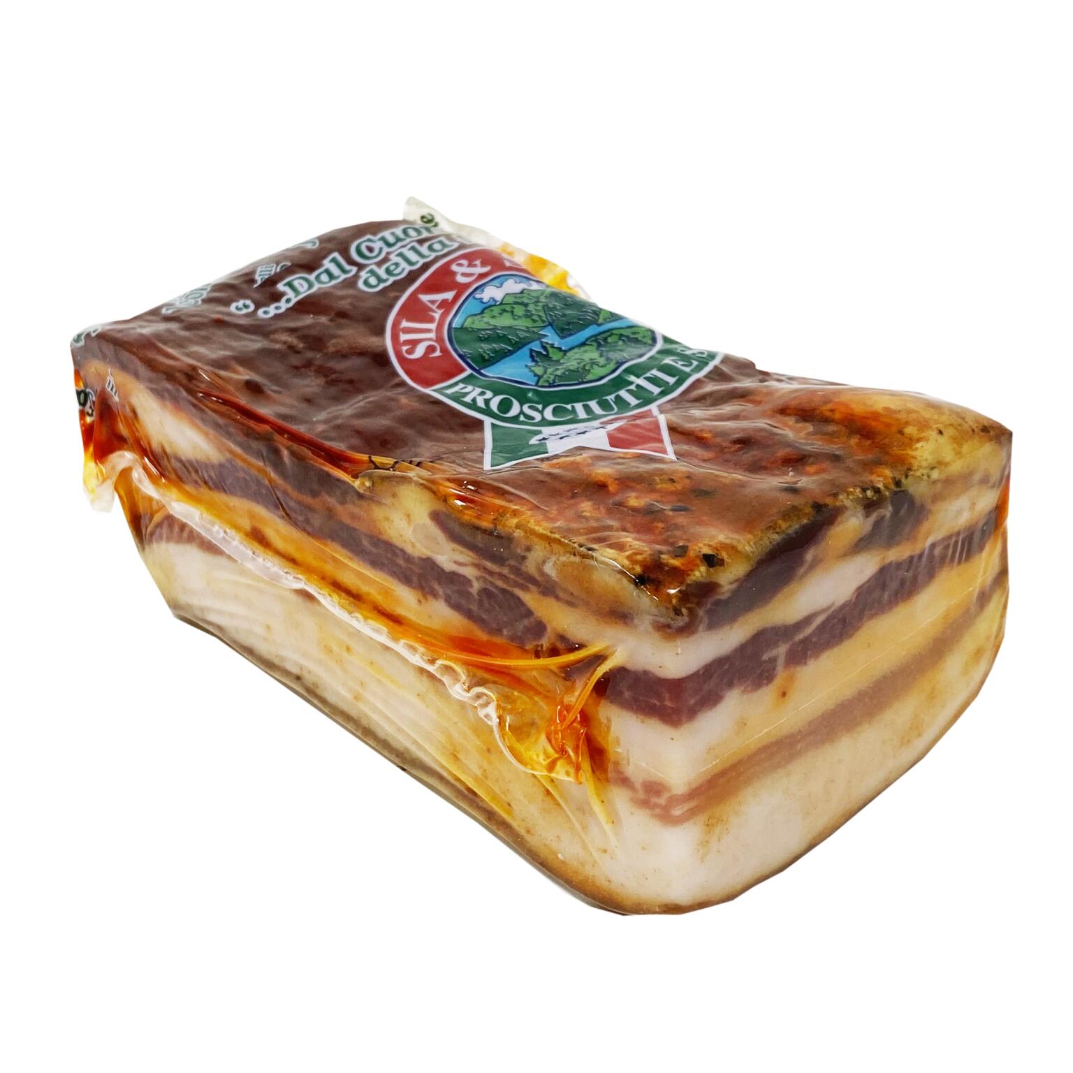 Pancetta tesa piccante a tranci Sila