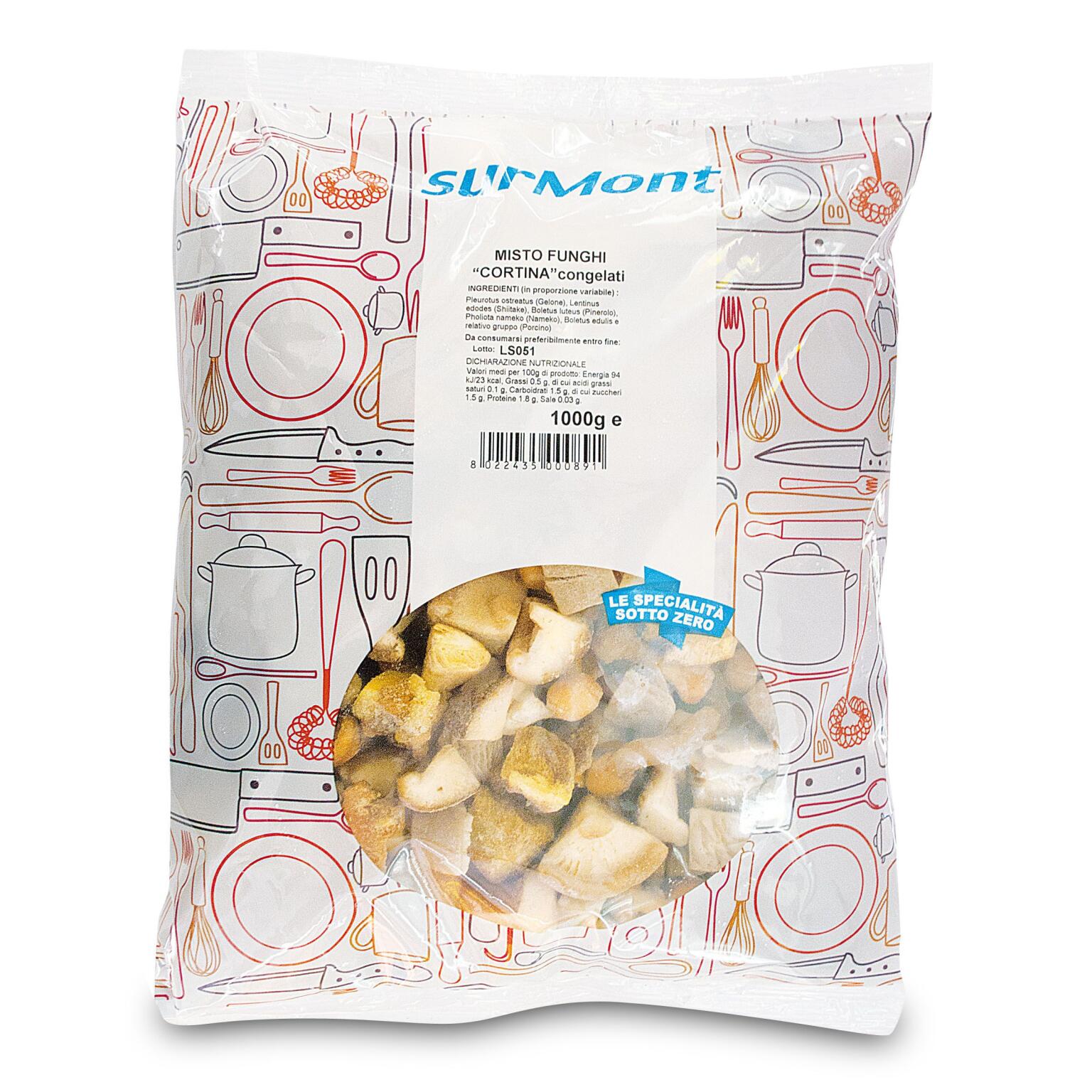 Misto funghi Cortina con porcini 1Kg Surmont