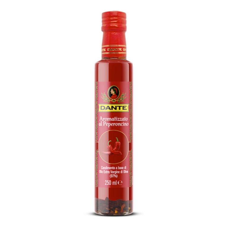 Olio extra vergine di oliva da 250ml aromatizzato al peperoncino Dante