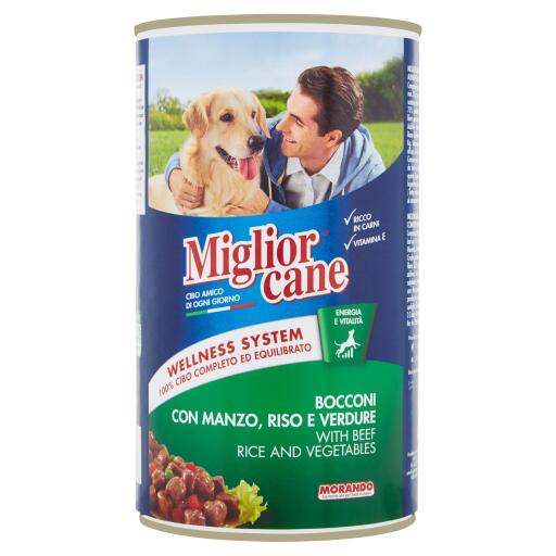 Migliorcane bocconcini manzo e verdure 1,25Kg Morando