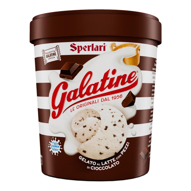 Gelato al gusto Galatine Stracciatella con scaglie di cioccolato fondente 275g Tonitto