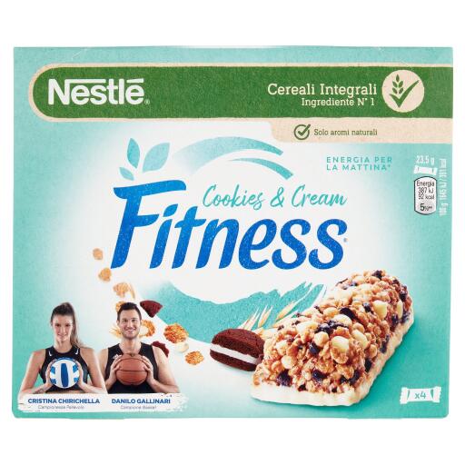 Barrette fitness cookies e cream 23,5gx4 Nestlè