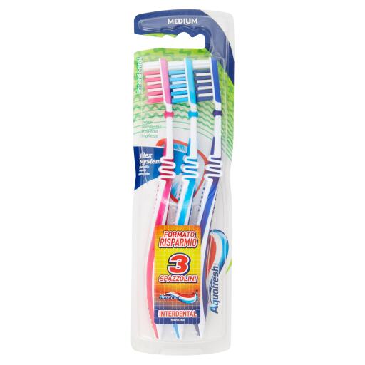 Spazzolino flex interdentale tris Aquafresh