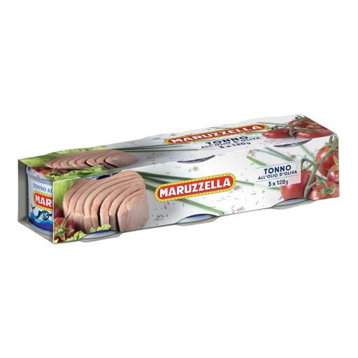Tonno all'olio di oliva 3x120g Maruzzella