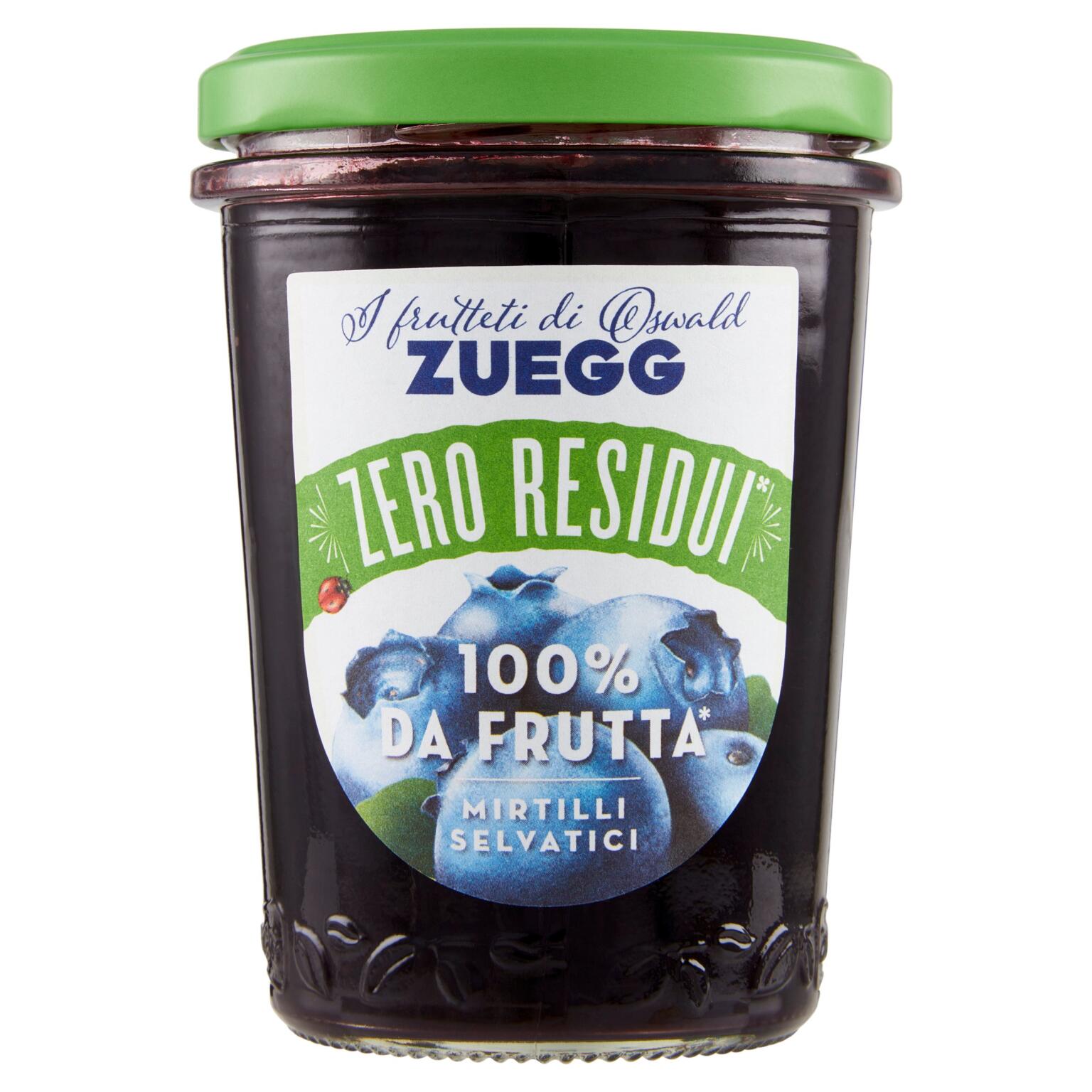 Composta 230g Zero Residui 100% Frutta Mirtillo   Zuegg