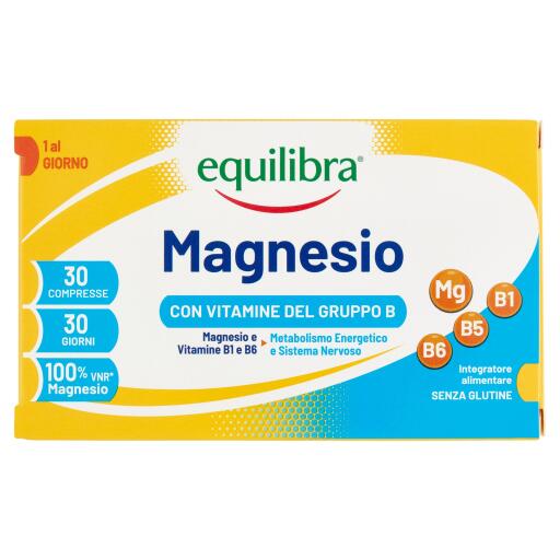 Magnesio 30 compresse 39g Equilibra senza glutine