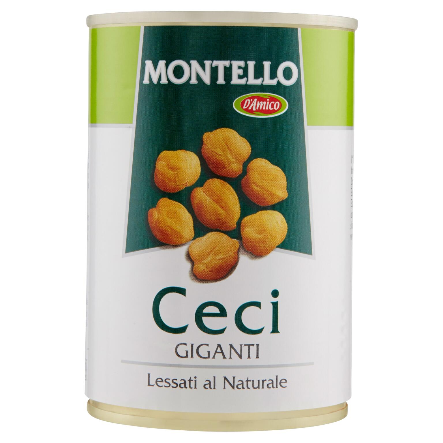 Ceci giganti lessati al naturale 400g Montello D'Amico