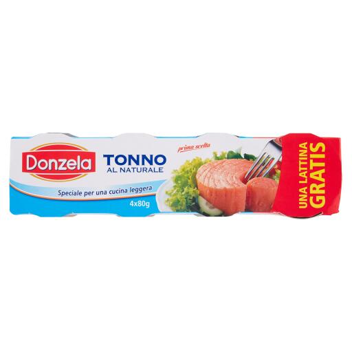 Tonno naturale 3x80g + 1omaggio Donzela
