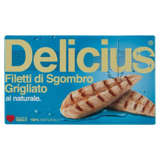 Filetti di sgombro al naturale grigliati 85g Delicius