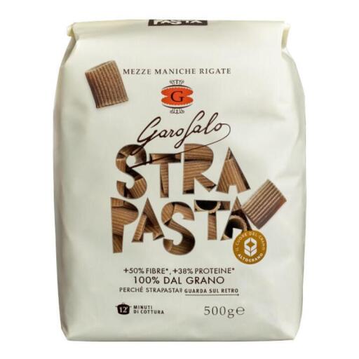 Mezze Maniche Rigate 50%fibre+38%proteine 500g Strapasta Garofalo