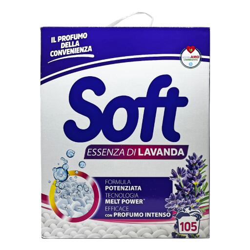 Soft detersivo polvere lavatrice 105 misurini