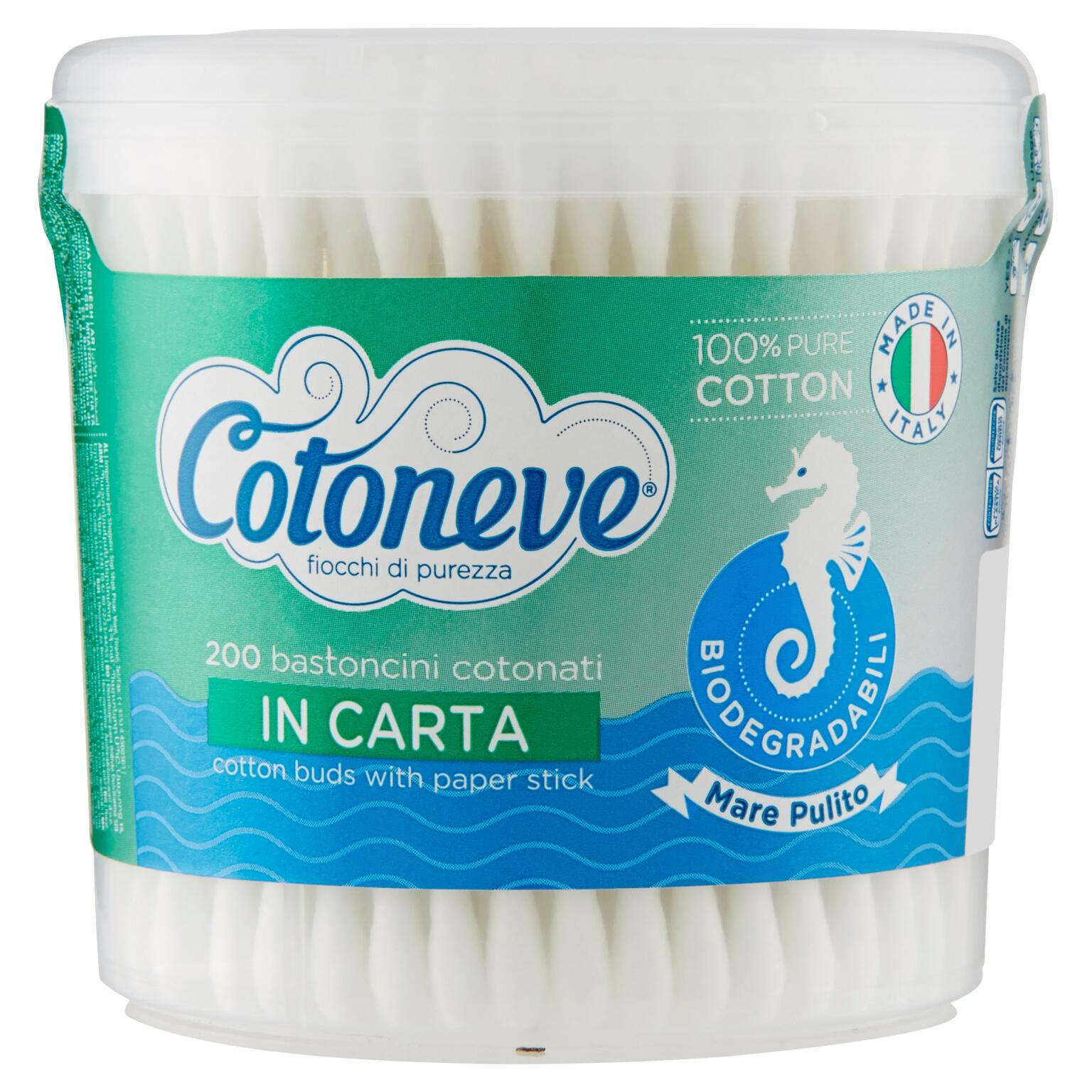 Puliorecchie cotoneve 200pz Sisma