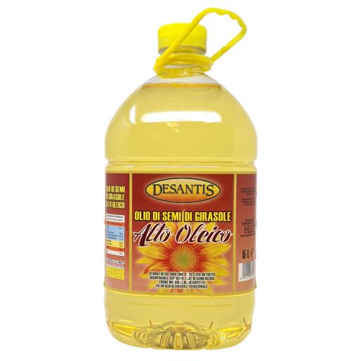 Olio di Girasole Alto Oleico 5 litri Dama in Pet De Santis