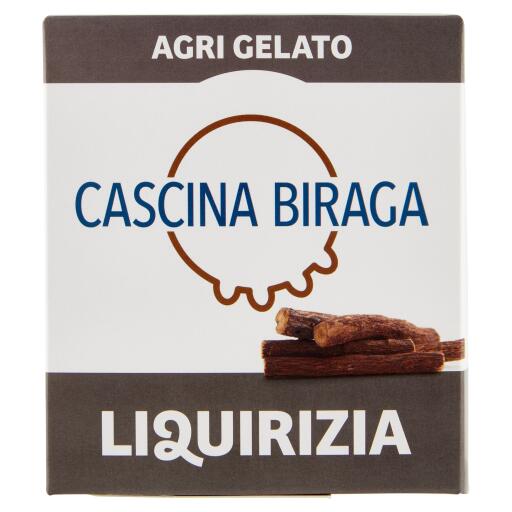 Vaschetta Gelato Liquirizia in barattolo di carta 320g Cascina Biraga