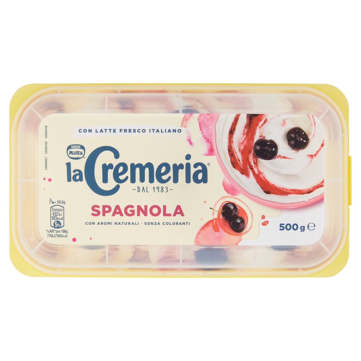 La cremeria Motta gelato gusto spagnola da 500g