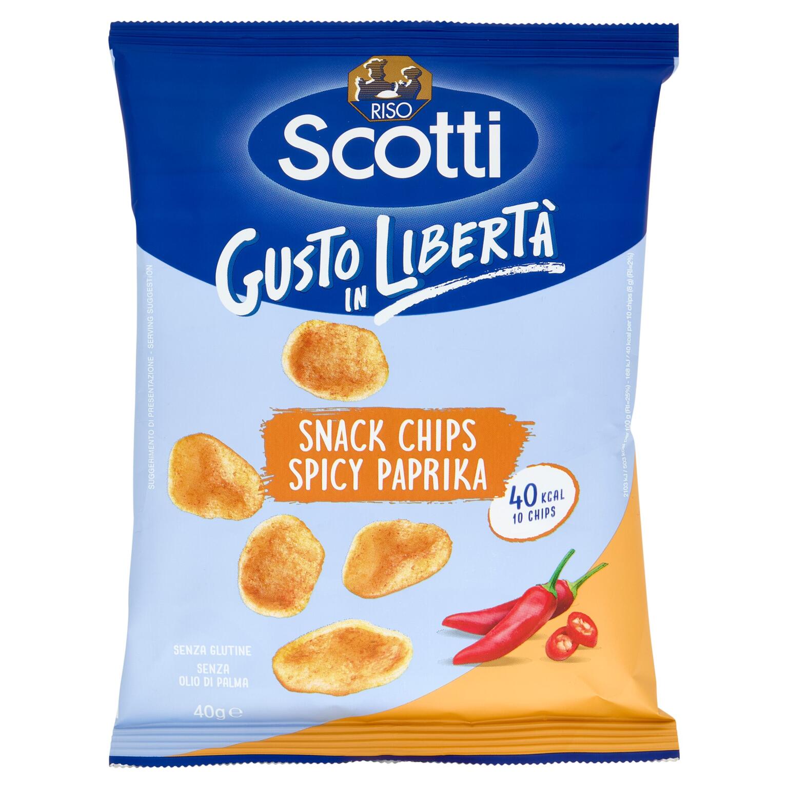 Snack con riso spicy paprika 40g Riso Scotti