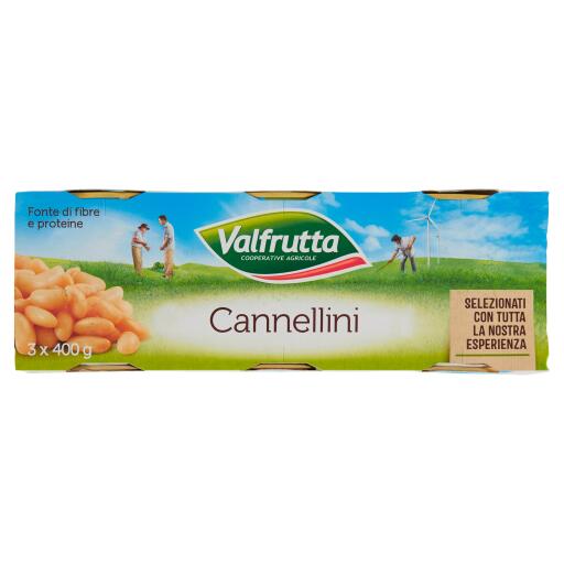 Fagioli cannellini 3x400g Valfrutta