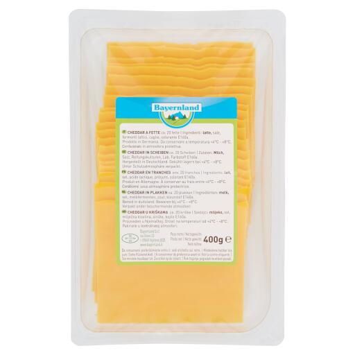 Cheddar a fette 400g Bayernland