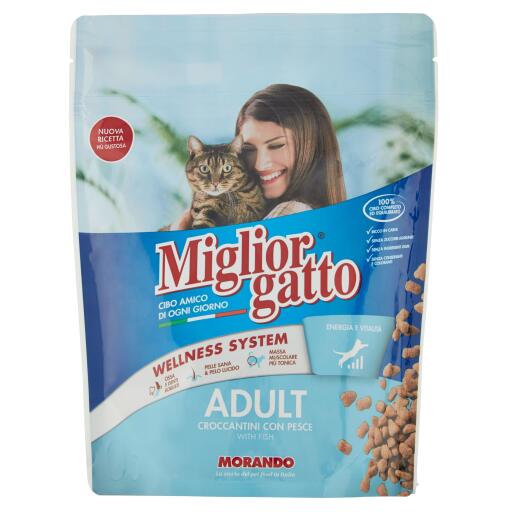 Migliorgatto croccantini di pesce 400g Morando
