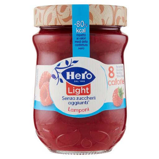Confettura Light Lamponi 280g Hero