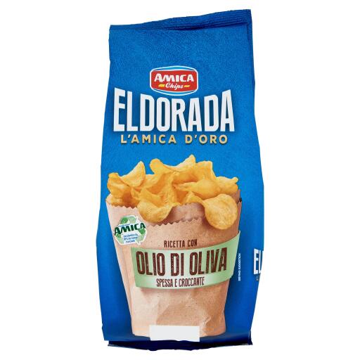 Patatina Eldorada La tradizionale 10% olio di oliva 130g Amica Chips