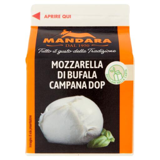 Mozzarella di Bufala Campana DOP 100g Brick, Mandara