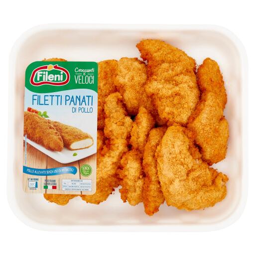 Filetti di pollo panati kg.1