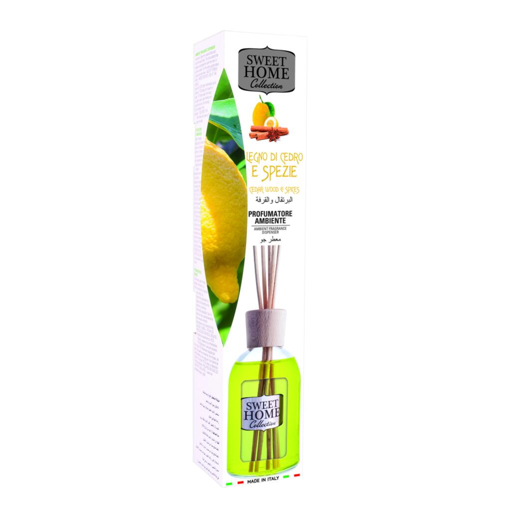 Profumatore per ambienti Cedro e Spezie 100ml Sweet Home