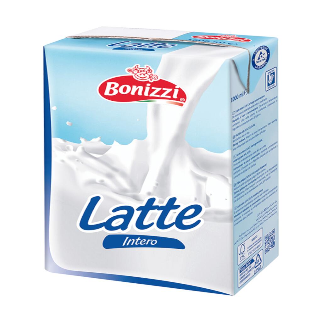 Latte intero uht brik 1l Bonizzi