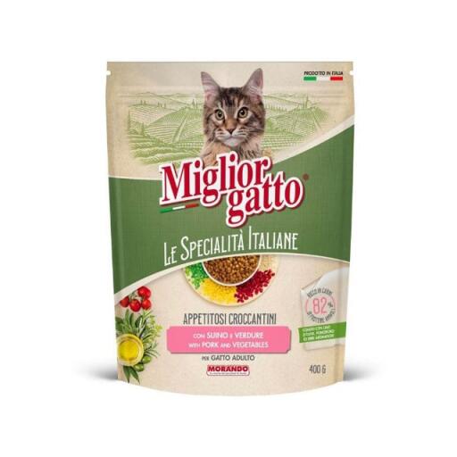 Migliorgatto croccantini da 400g suino e verdure