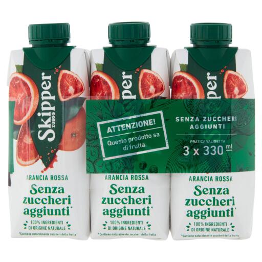 Skipper arancia rossa brik 3x330ml Zuegg