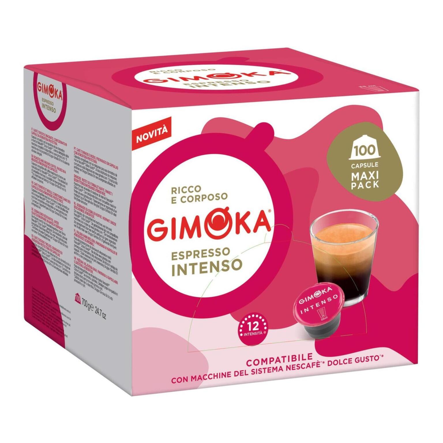 100capsule x Caffè Espresso Intenso compatibili con macchine Dolcegusto