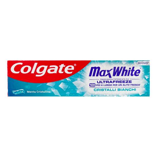 Dentifricio colgate max white 75ml cristal