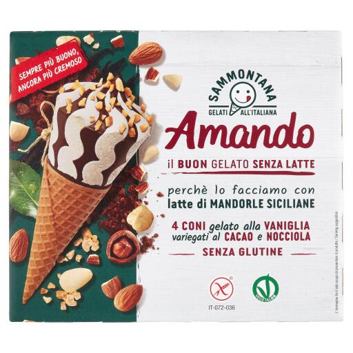 Conf.4Coni Amando Vaniglia Cacao 300g Sammontana