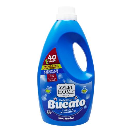 Detersivo per bucato da 2l 40lav.Blue Marine Sweet Home