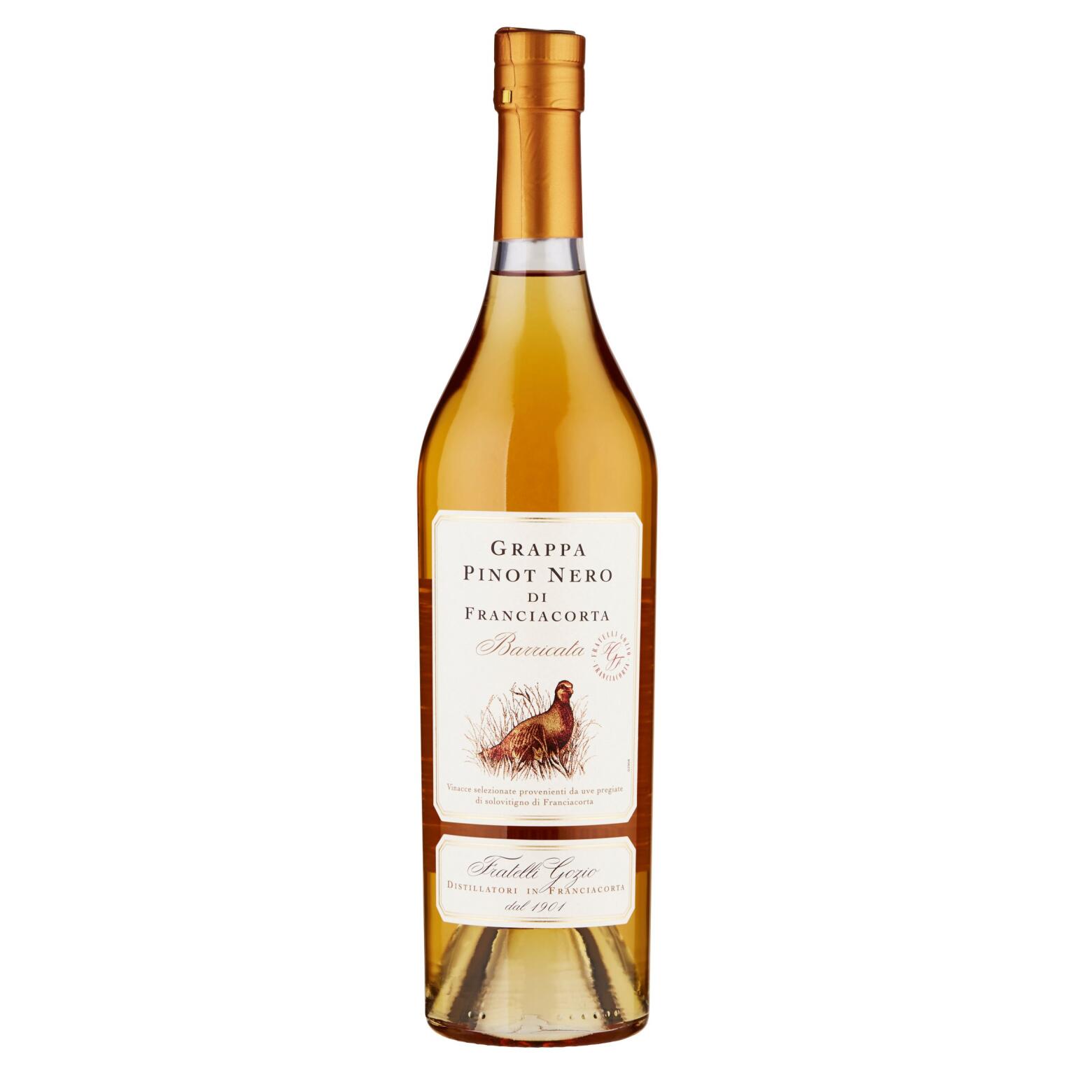 Grappa di Pinot nero barricata 40° 50cl