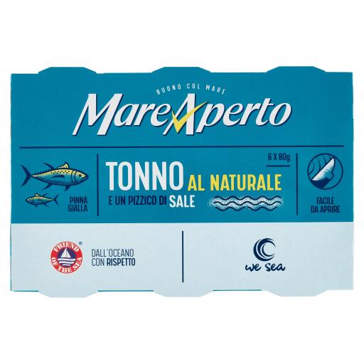Tonno Naturale 80gx6 Mare Aperto