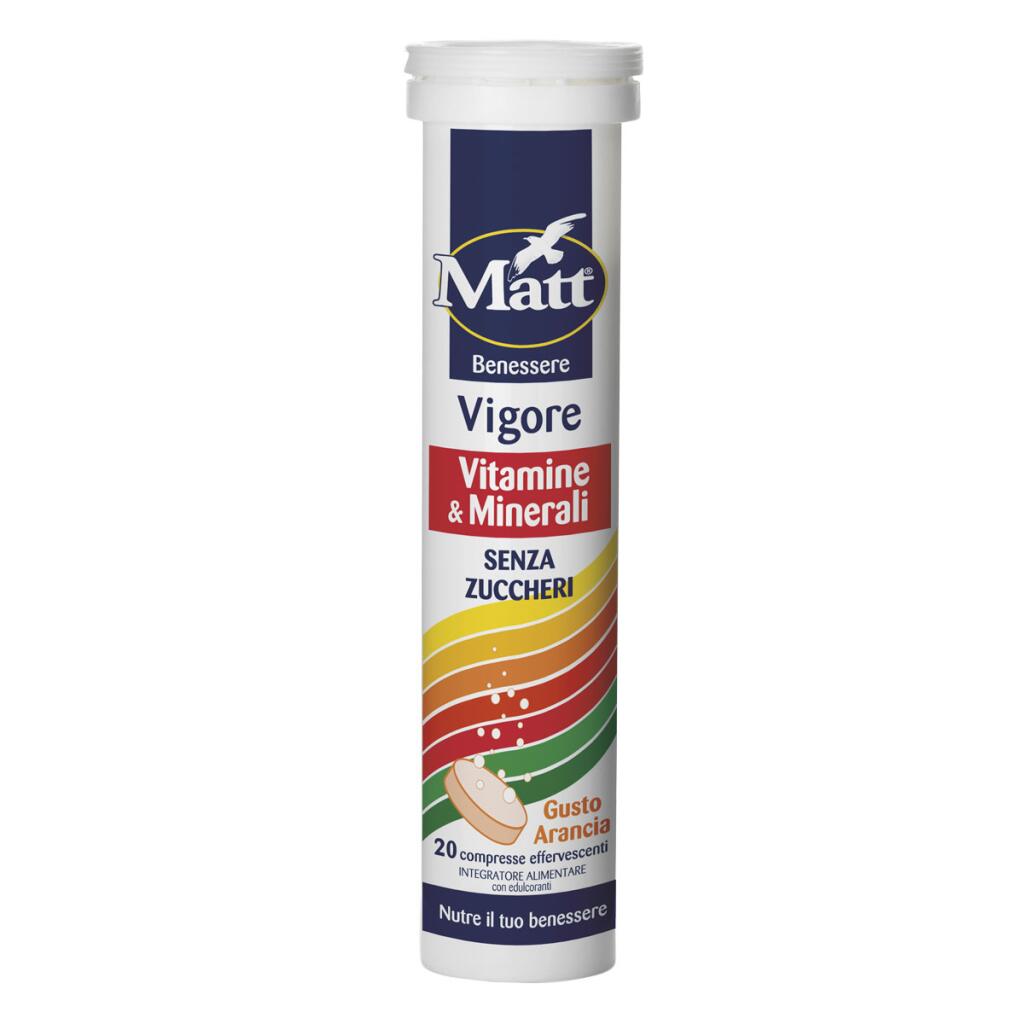 Integratore vigore 20 compresse effervescenti 80g Matt