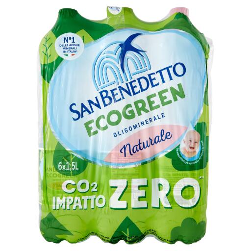 Acqua Oligominerale Naturale Ecogreen 1,5l San Benedetto