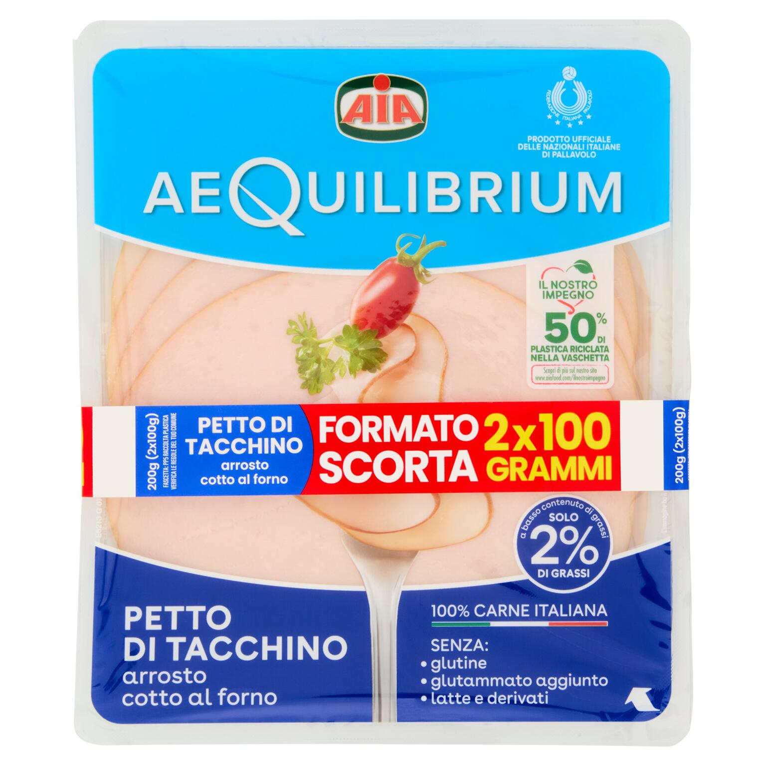 Petto di tacchino al forno 2x100g Aequilibrium
