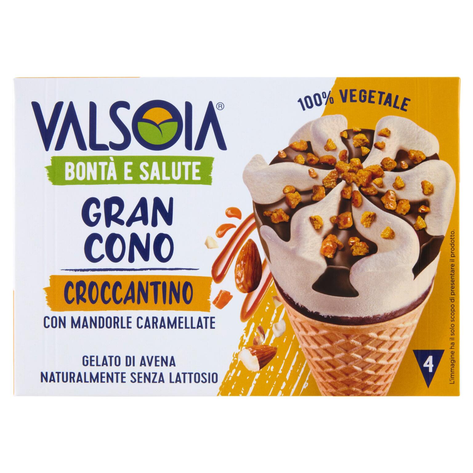 4 Gran Coni al gusto croccantino da 300g Valsoia